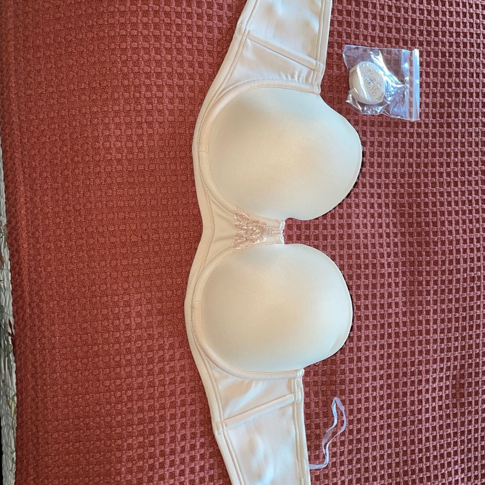 Vanity Fair Women's Bra Full Coverage Strapless/Straps Beige 34C